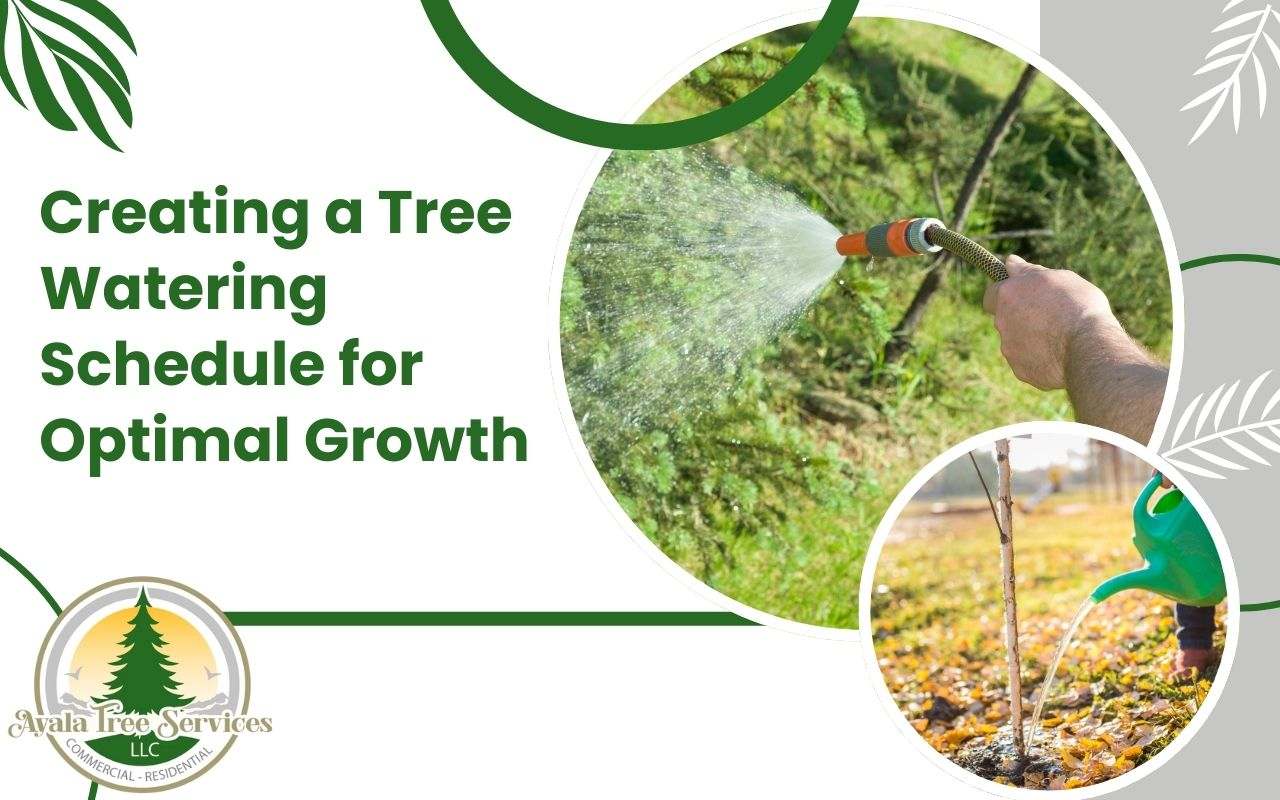 Guide to creating a tree watering schedule for healthy trees.