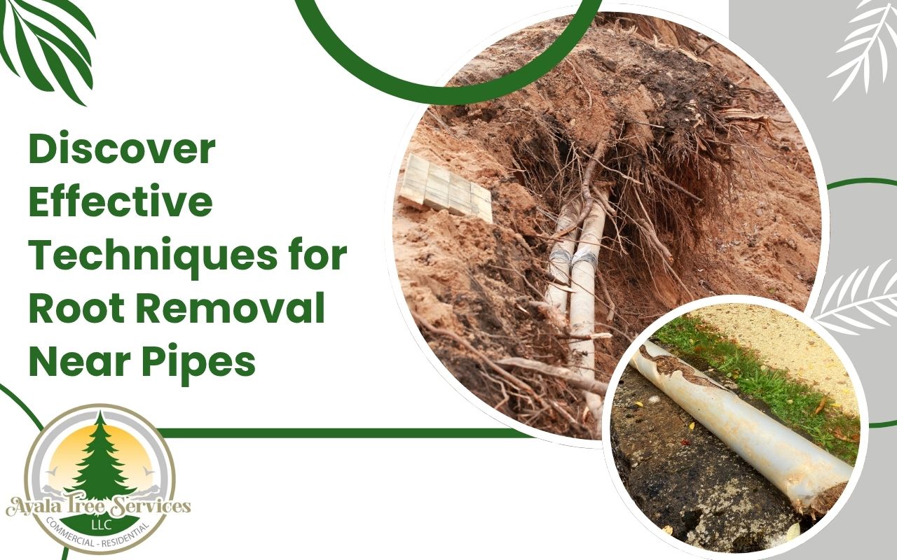 Tree roots infiltrating underground plumbing pipes