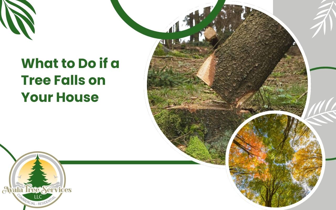 Emergency tree removal after tree falls on house what to do