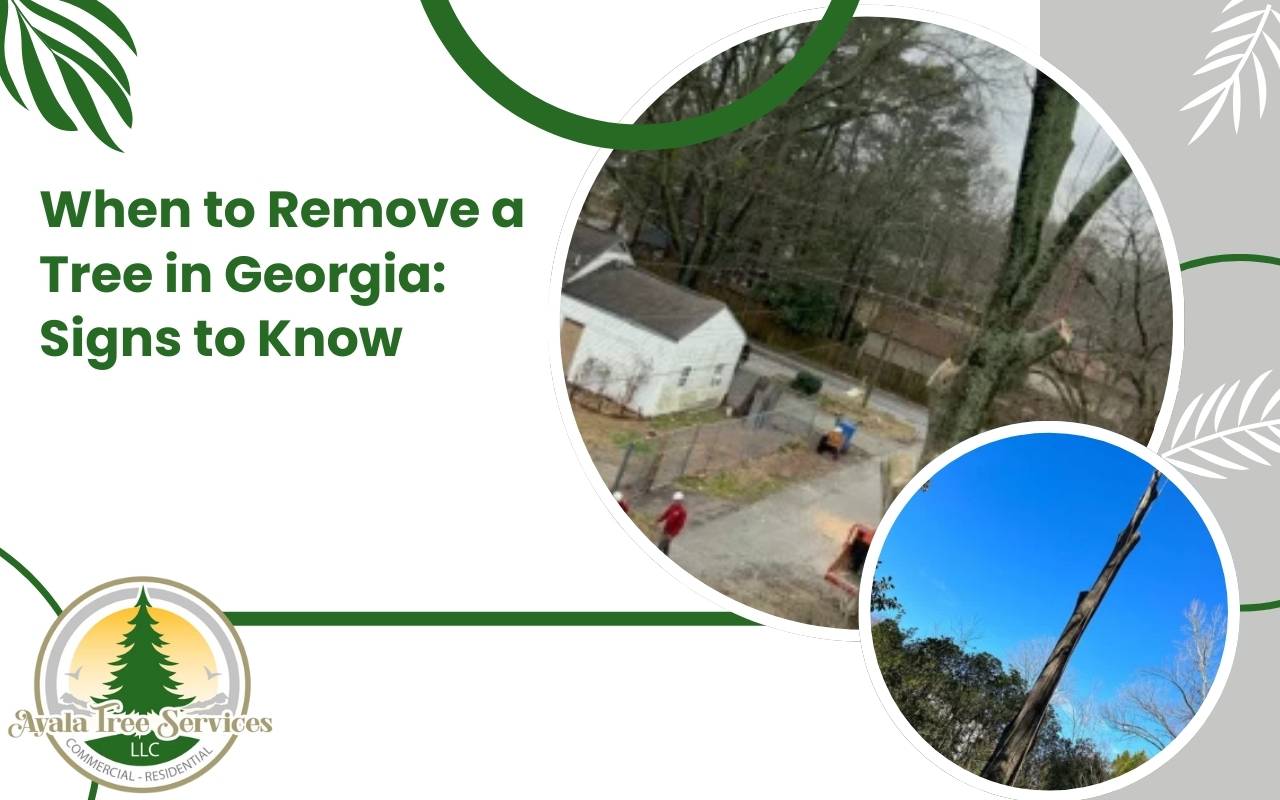 Warning signs for when to remove a tree in Georgia