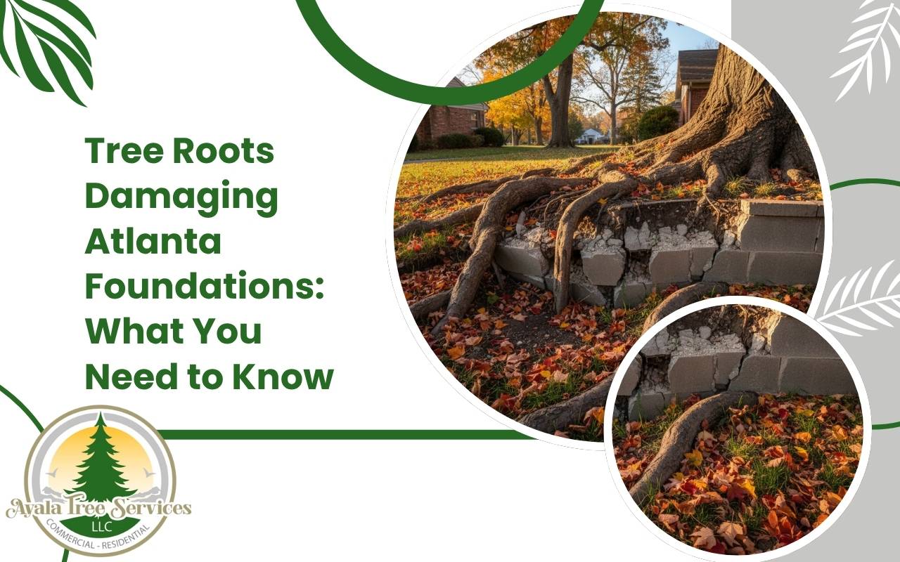 Professional repair for tree roots damaging Atlanta foundations.