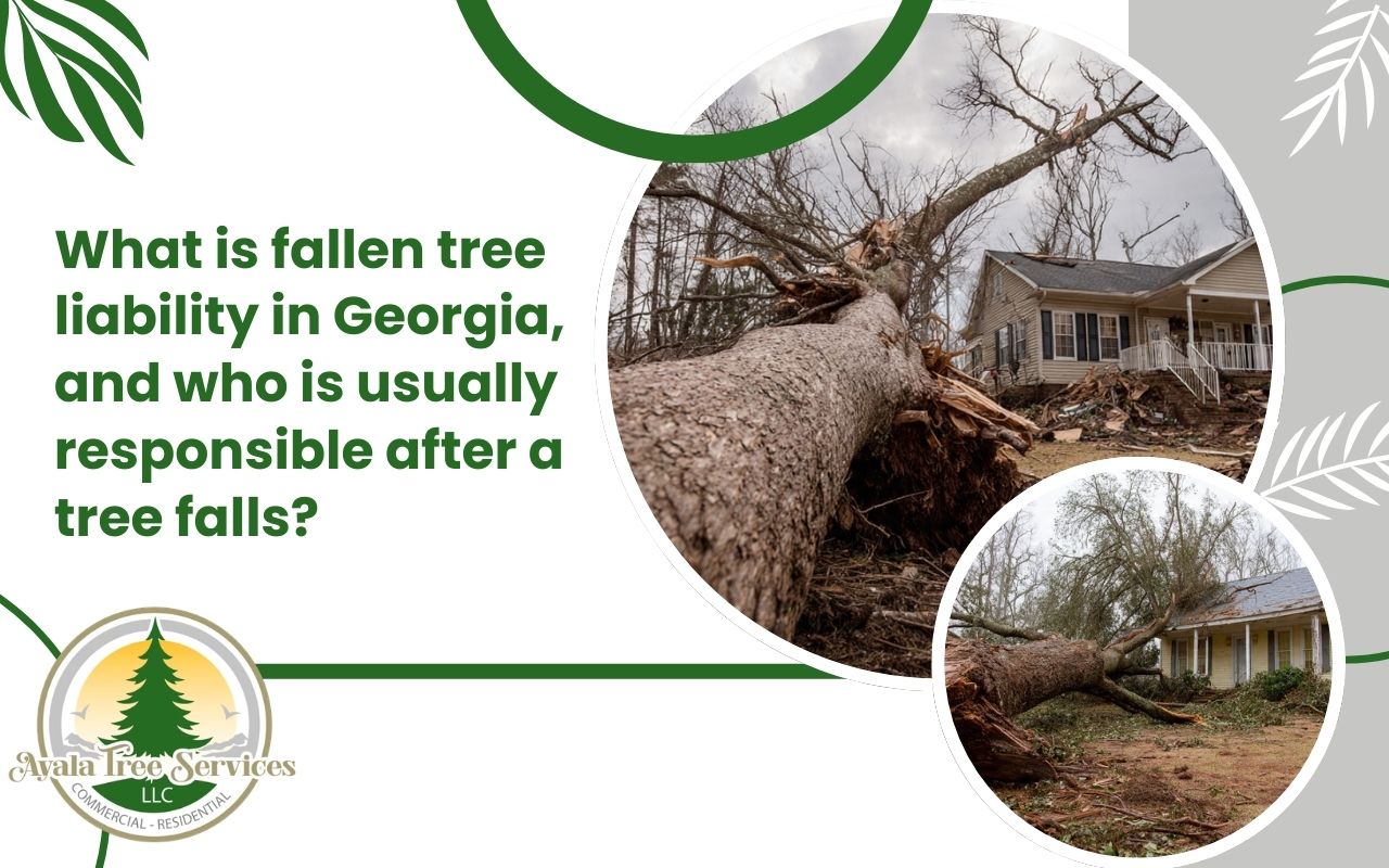 fallen tree liability in Georgia after storm damage