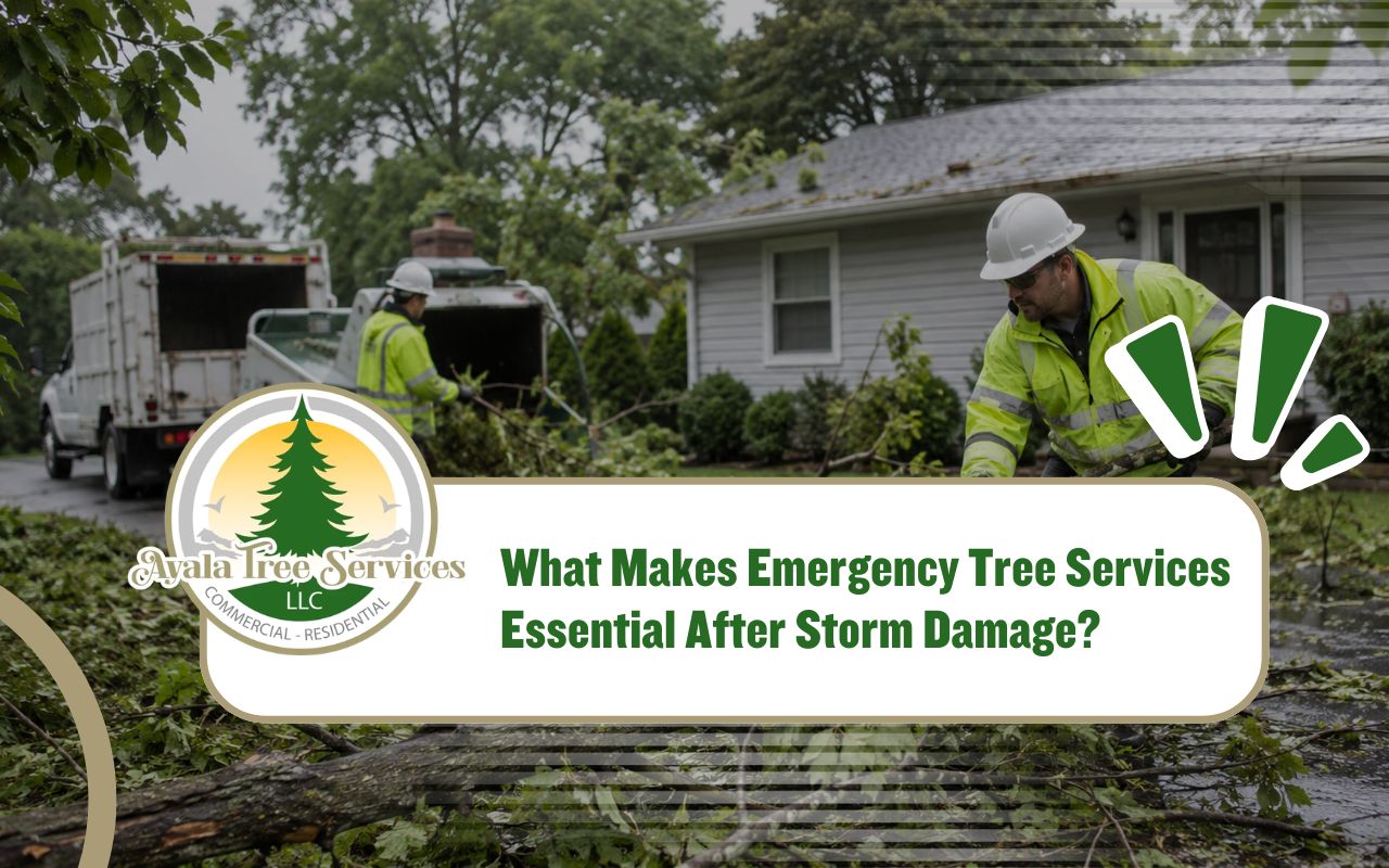 emergency tree services clearing storm debris safely